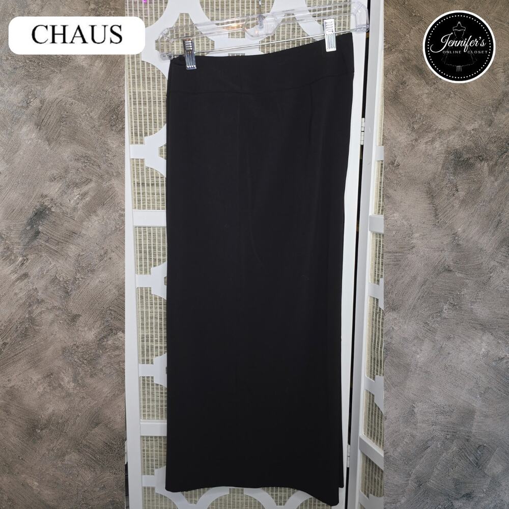 Josphine Chaus Black Cropped Wide Leg Pants Size 8